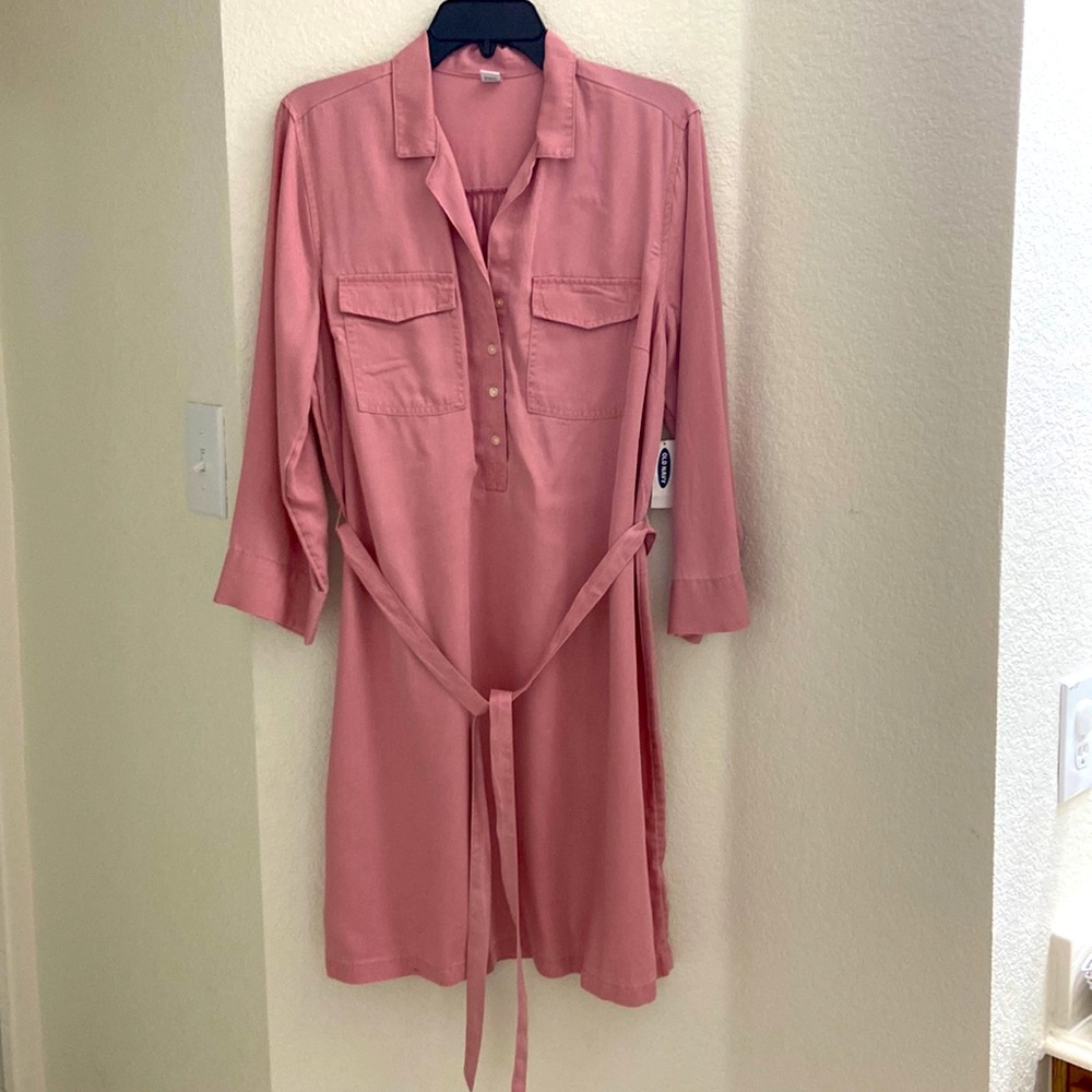 NEW! Old Navy Size L Teak Rose Mid length dress